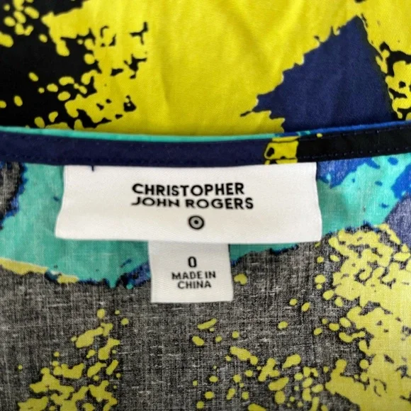 Christopher John Rogers Floral Tiered Maxi Dress Size 0 - Picture 11 of 12